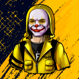 amber-psychoclown-con-fondo Logo De Criminal Amarillo