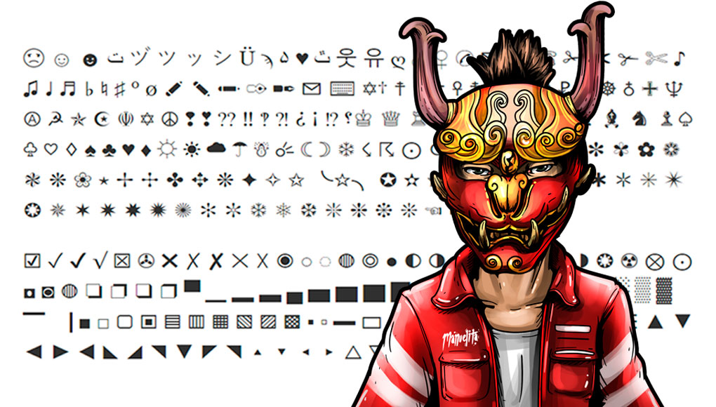 de free fire com simbolos